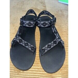 Teva Mens 13 Water Black Gray Hiking Sandals F16021B